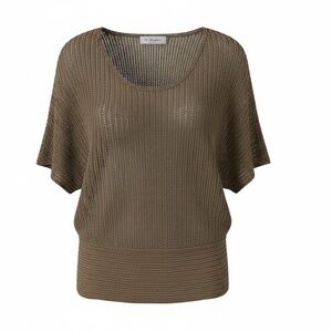 R. Marks New York Textured Knit Dolman‑Sleeve Top